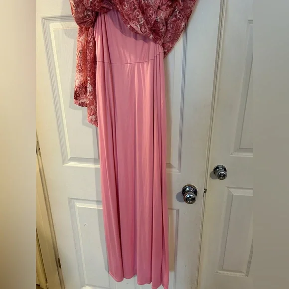 Beautiful Pink Floral Women's Dress - Picture 7 of 7